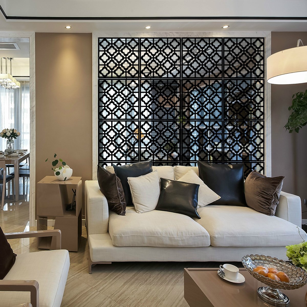 Kernorv Hanging Room Divider DIY Splitter Screen 12pcs Safety PVC