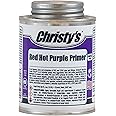 Christy's Red Hot Purple PVC/CPVC Primer - Industrial Grade, 1/2 Pint (8 fl oz)