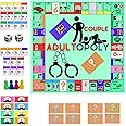 Adultopoly Board Game, Adult Board Game Naughty, Adult Couple Card Board Games Props, Date Night Couple Relationship Conversation Game Card Board
