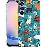 SuzaCase Back Case for Samsung Galaxy A25 5G, Samsung A25 Case with Stylish Space Cat Pattern Design Printed Cute, Sleek Durable Hardshell Protective Phone Case/Cover for Samsung A25 5G