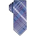 Calvin Klein Men's Classic Navy Blue Solid and Pattern Ties (Standard and Extra Long Sizes)