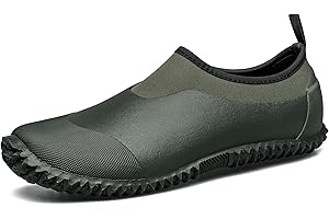 TENGTA Unisex Waterproof Garden Shoes Womens Rain Boots Mens Car Wash Footwear