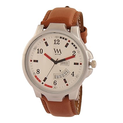 Wm Stylish Day Date Analog Multicolor Leather Watch for Men DD-005aeons