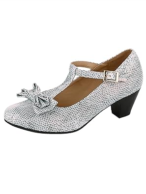 Liva Loop Damen T-Spangenpumps mit Schimmer-Effekt