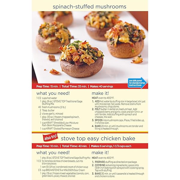 STOVE TOP TRADITIONAL SAGE STUFFING MIX (6 OZ BOX)