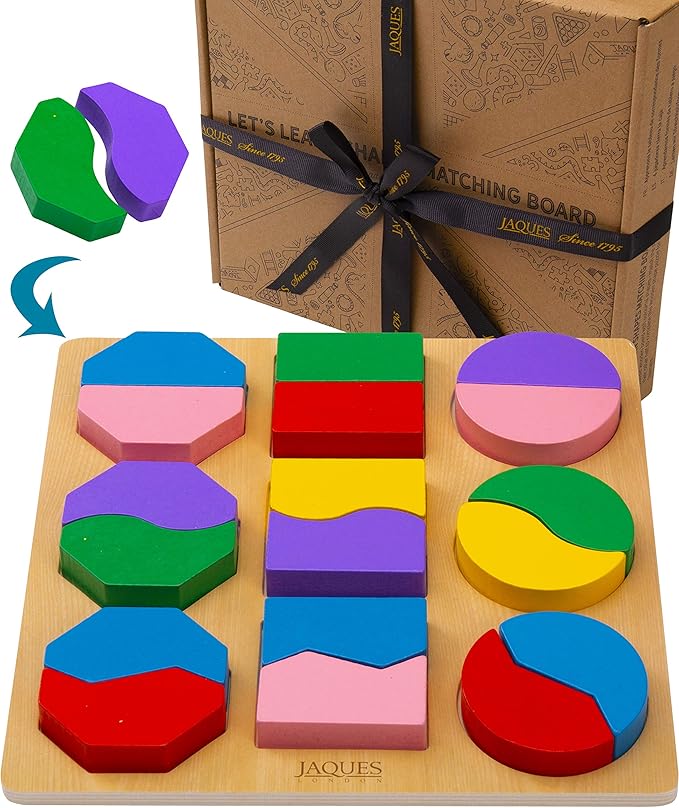 Jaques of London Shape Sorter Board Premium Toddler Toys Shape Sorter