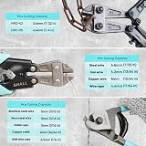 Shall 3-Piece Bolt Cutter Kit: 14" Heavy Duty Bolt Cutter, 8" Wire & Rope view 3
