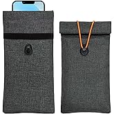 Tuulin Faraday Bags for Phones 2 Pack Go Dark Bags for Cell Phones, Signal Blocking Case, RFID Blocking Pouch for Privacy Protection