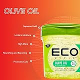 Eco Style Olive Oil Hair Gel Hydrate Style Alcohol-Free Green 946 ml view 3