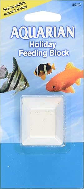 Aquarian Fish Food Holiday Feeding Block 28 G Amazon Co Uk Pet