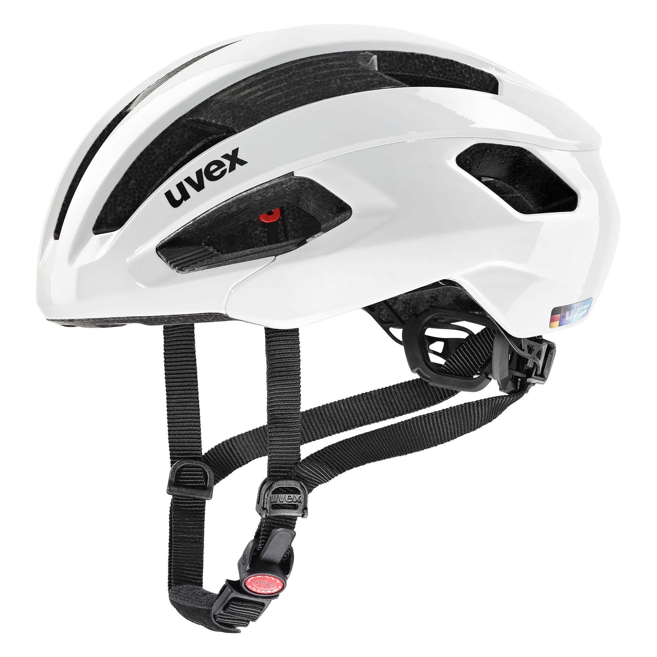 uvex Rise - Secure Performance Bike Helmet for Men & Women - Individual Fit - Optimized Ventilation - White - 52-56 cm