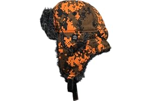 N'Ice Caps Big and Little Boys Tweed Trapper Winter Hat with Faux Fur Lining