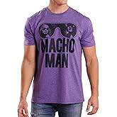 Macho Man Wrestler Ooold School Purple Adult T-Shirt Tee