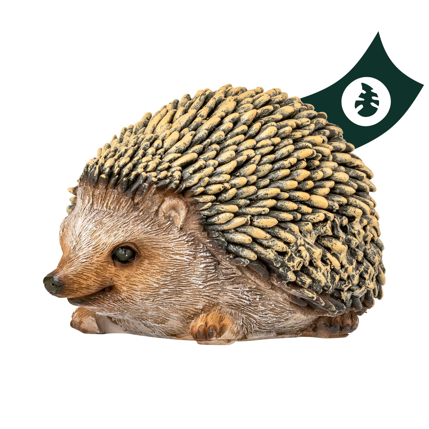 VERDOBA Hedgehog Decorative Garden Figurine - Garden Decoration for Outdoor Use, Weatherproof, Hedgehog Decoration, Original Garden Decoration Hedgehog Figure Made of Polyresin for