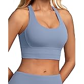 Grace Form Women's Sports Bra Padded Push Up Ultra Soft Sports Bras for Women Full Coverage Medium-Low Support