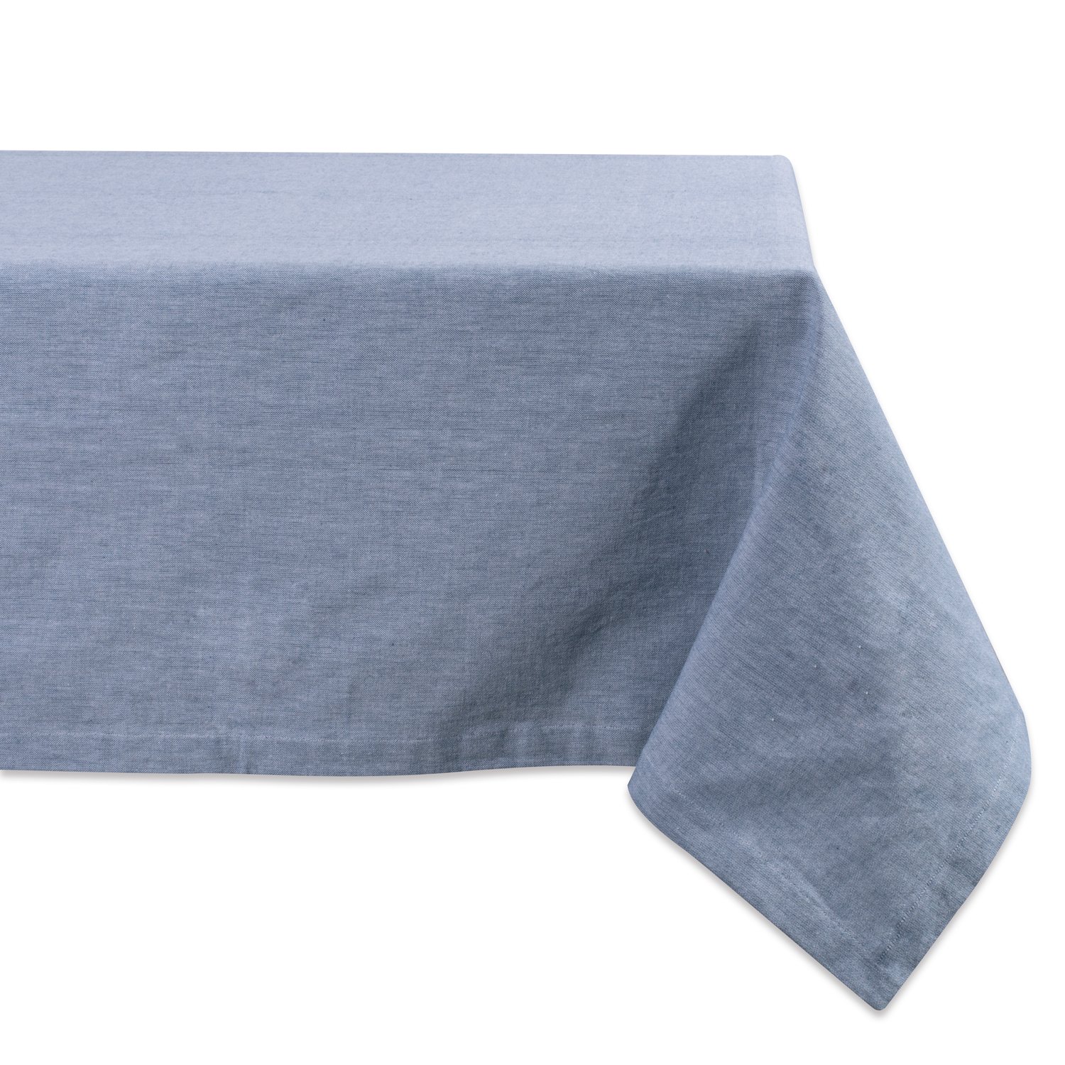 DII 100% Cotton Chambray Kitchen Tabletop Collection, 60x104, Blue