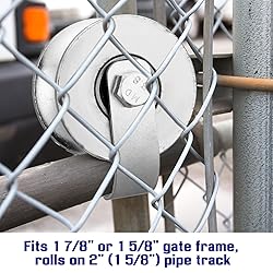 MorningRo 2 Pack Sliding Gate Rollers Rear Pipe