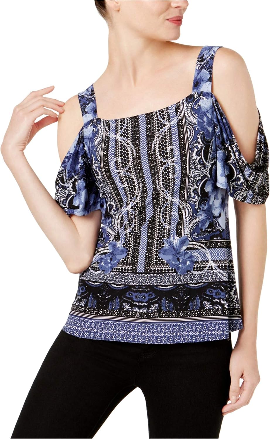 fitted knit blouse
