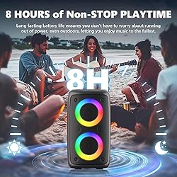 Karaoke Machine, Portable Bluetooth Speaker, PA