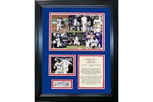 HOFSM.COM HALL OF FAME SPORTS MEMORABILIA Framed Texas Rangers 2023 World Series Game 1 Corey Seager & Adolis Garcia Home Runs Facsimile Laser Engraved Signature Auto 11"x14" Baseball Photo Sig Collage