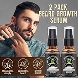 XIKEZAN Beard Growth Kit with Roller Oil Balm Comb Scissors Bag EBook Gift view 5
