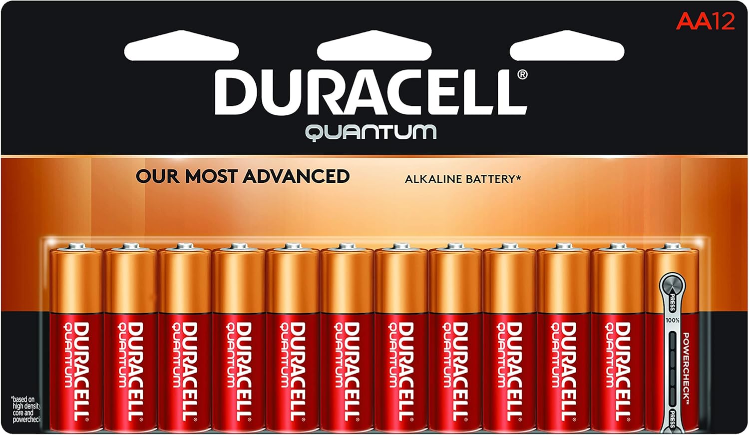 Duracell Quantum AA Alkaline Batteries - Long Lasting, All-Purpose Double A battery for Household and Business - 4 count: Health & Personal Care