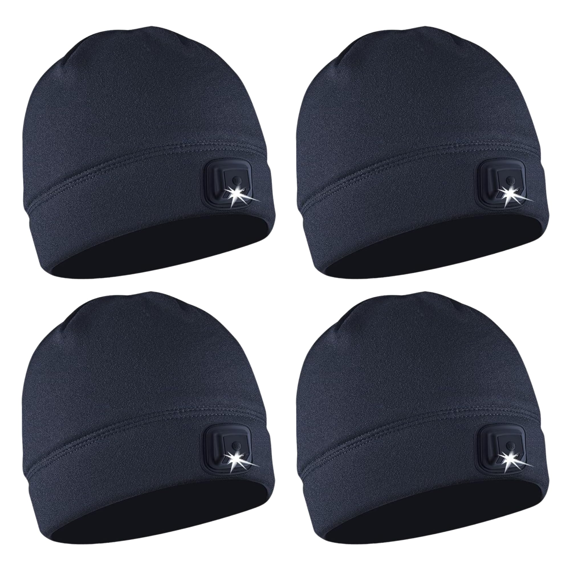 POWERCAP LED Hat Light 150 Lumens Rechargeable Fleece Beanie with Bright Built-in Headlamp Waterproof LED Warm One Size Cap Image