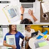 Umriox A4 Plastic Zip Folders 24 Pcs Mesh Document Wallets Waterproof 34x24cm view 6