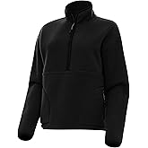 Antigua Womens Figure Quarter Zip Pullover