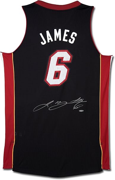 lebron james autographed jersey