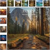 Gannyfer 2026 Wall Calendar, 18 Months National Parks Calendar 2026-2027, July 2026 to December 2027, Large Wall Calendar 2026, 12" x 24" Opened, Perfect as Gifts for Friends, Family (3 Stickers Included)