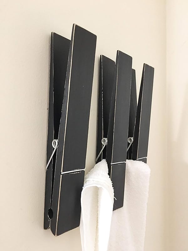 Set of 3 Extra Large Clothespins, Rustic Giant 12 Inch