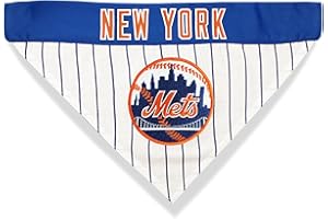 Pets First MET-3217-L-XL MLB Dog Bandana - New York Mets Reversible Pet Bandana, Large/X-Large, MLB Team Color