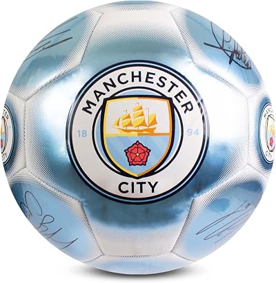 Hy-Pro Man City Classic Signature Football Size 5 with Metallic Finish