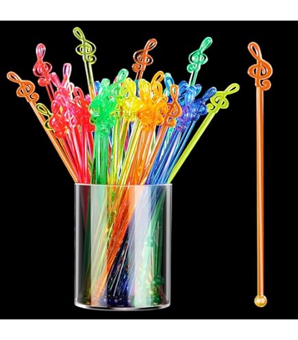Amazon.com | 50Pcs 6.69 Inch Plastic Swizzle Sticks Cocktail
