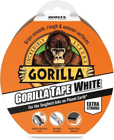 Gorilla Tape White 27m - Durable Adhesive Utility Tape