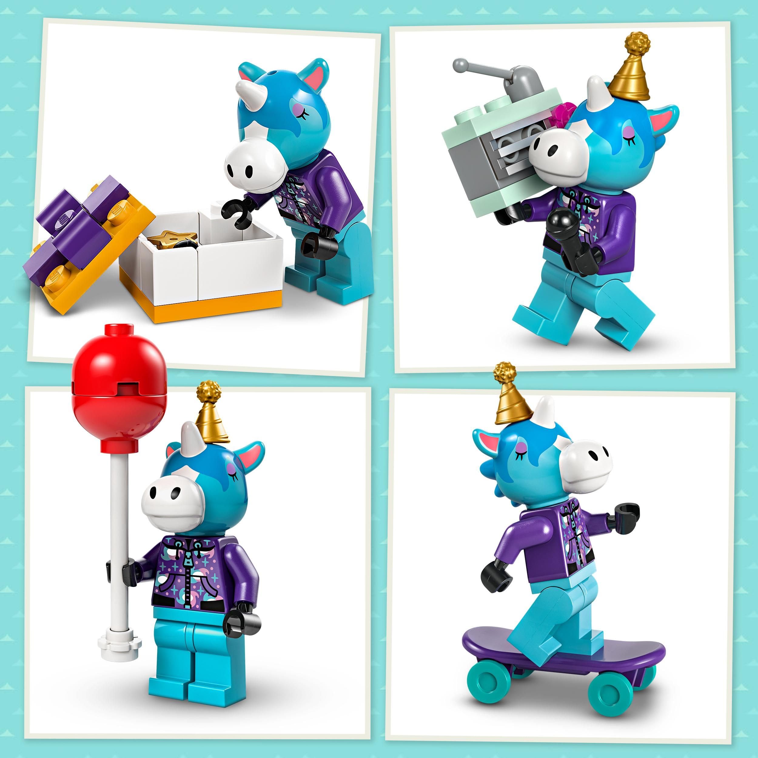 LEGO Animal Crossing Jimmys Geburtstagsparty, kreatives Spielzeug für Kinder, Tiere-Set mit Pferde-Figur aus dem Videospiel, Geschenk für Mädchen und Jungen ab 6 Jahren 77046 5