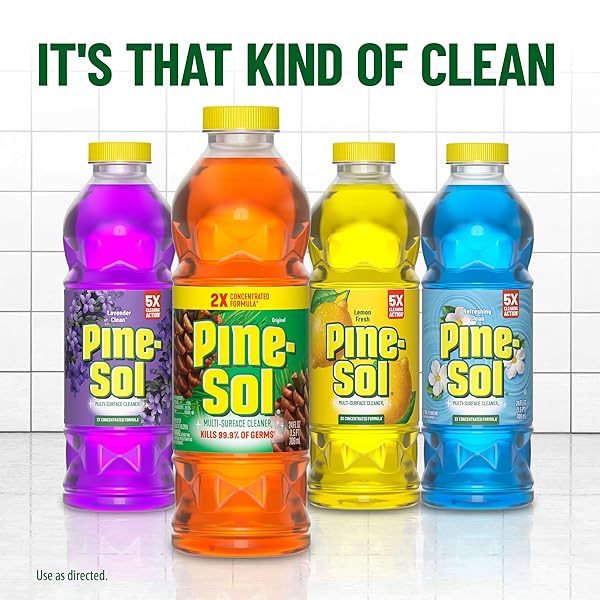 PINE-SOL MULTI-SURFACE CLEANER, LEMON FRESH, 24 FLUID OUNCES (PACKAGE MAY VARY)