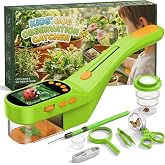 CIMELR Bug Catcher for Kids with 500X Microscope, 2.4" Screen STEM Toy Gift | Bug Catcher Kit,1000mAh Battery (3.5H), 1080P Photo Video Recording, 8 LED Lights, 9-in-1 Tools Kit for Kids Ages 3-12