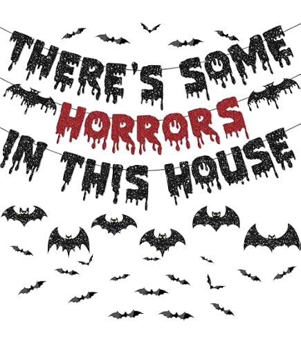 Halloween Potion Bar Decor Set - Glitter Banner & Wreath For Witch Haunted House Party - View #9