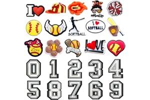 BULKITEM 25PCS Sports Shoe Decoration Charms,Basketball Soccer Baseball Golf Football Shoe Decoration Charms