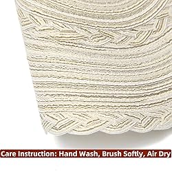 SHACOS 15 inch Round Braided Placemats Set of 12
