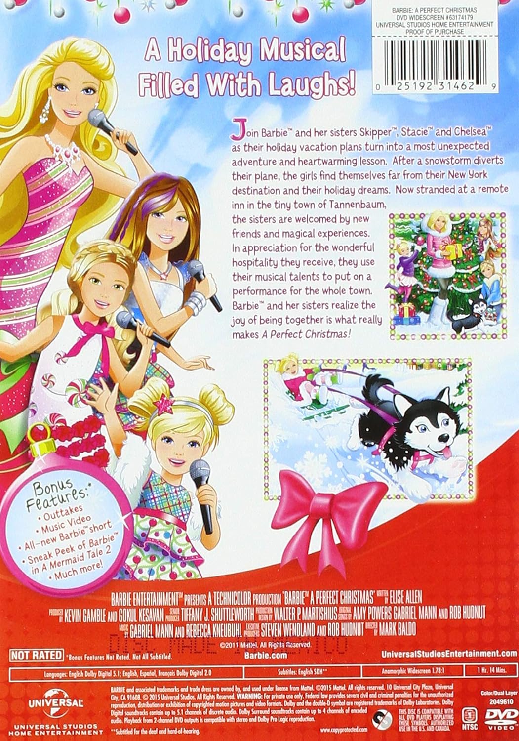 barbie a perfect christmas dvd