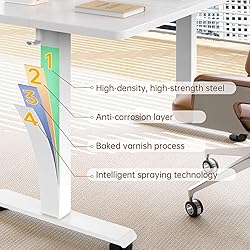 Veken 55 Inch Large Electric Standing Desk,Sit to