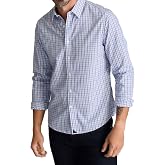 UNTUCKit Wrinkle Free Plaid Long Sleeve Shirt for Men | Wrinkle-resistant &amp; moisture-wicking material, made of durable, premium nylon, finished with the perfect untucked length