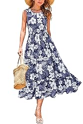 STYLEWORD Women's 2025 Summer Sleeveless Crewneck