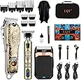 LQT Hair Clippers Set for Men, Hair Clipper Trimmer with LED Display, Professional Cordless Hair Clipper Shaver Beard Trimmer, Hair Cutting Machine for Men, Holiday Gift for Him Father's Day Gift