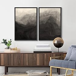 MUDECOR Framed Canvas Print Wall Art Set Monochrome