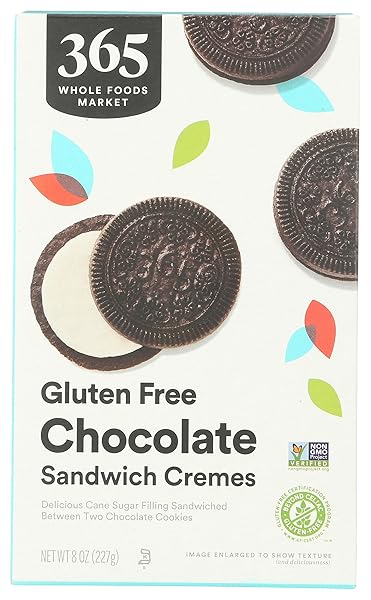 365 BY WHOLE FOODS MARKET, CHOCOLATE SANDWICH CREMES, 8 OUNCE