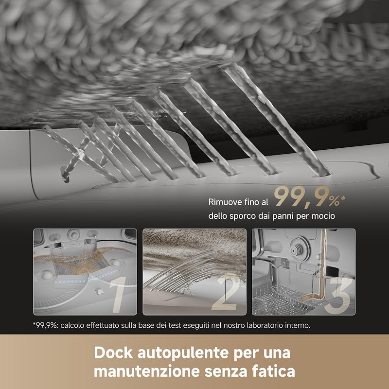 DREAME L50 Pro Ultra Robot Aspirapolvere Lavapavimenti 8,95 cm, 19.500 Pa